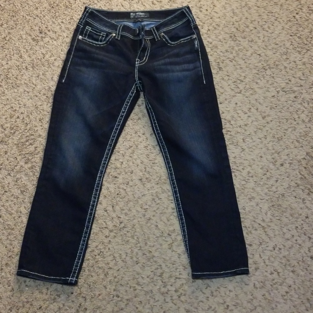 Silver capris 29